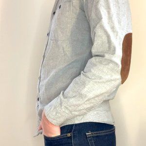 J. Crew Men's Rugged Elbow Patch Shirt Flannel